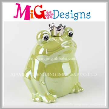 Novelty Gift Frog Ceramic Money Coin Piggy Bank